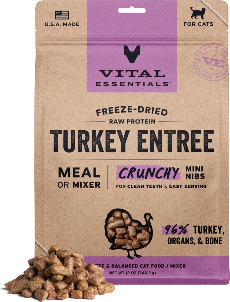 Vital Essentials Freeze-Dried Mini Nibs Cat Food