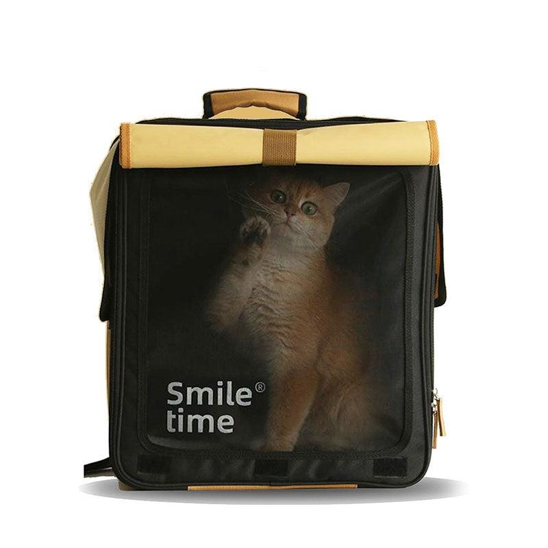 SmileTime Roll Up Portable Cat Carrier Backpack Trolley Bag