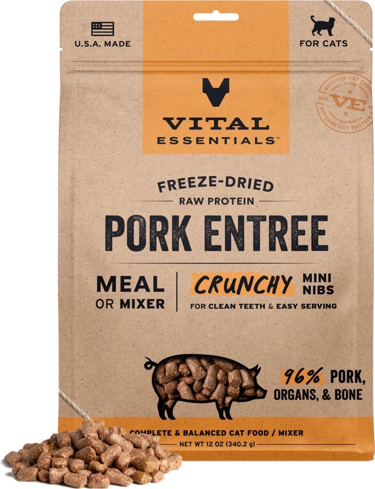 Vital Essentials Freeze-Dried Mini Nibs Cat Food