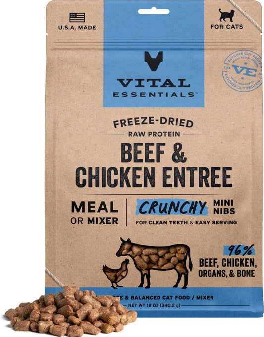 Vital Essentials Freeze-Dried Mini Nibs Cat Food