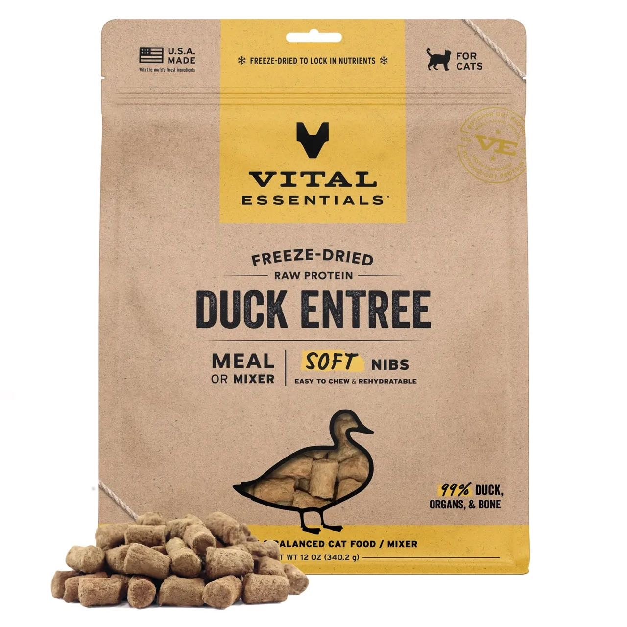 Vital Essentials Freeze-Dried Soft Nibs Cat Food