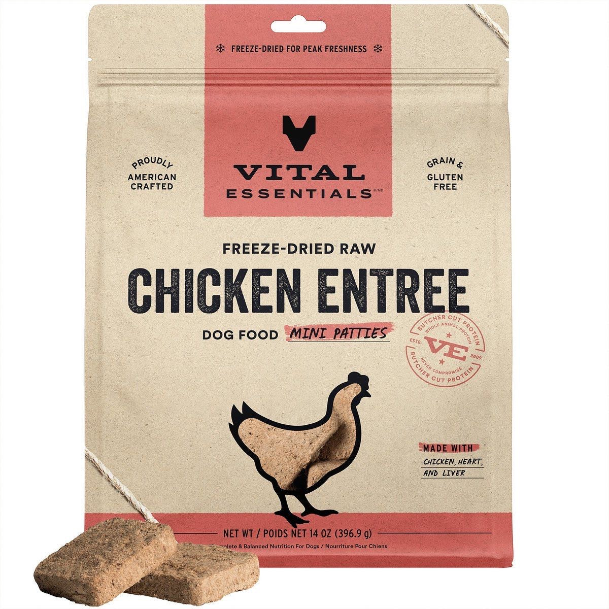 Vital Essentials Freeze-Dried Mini Patties Dog Food