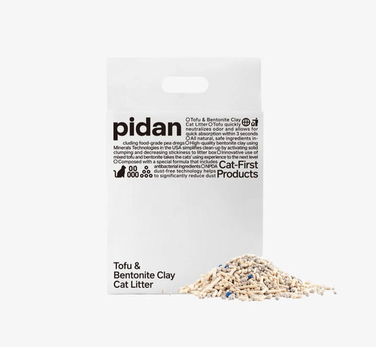 Pidan Signature Tofu Blend(Tofu & Bentonite Clay) Cat Litter, 4 Bags