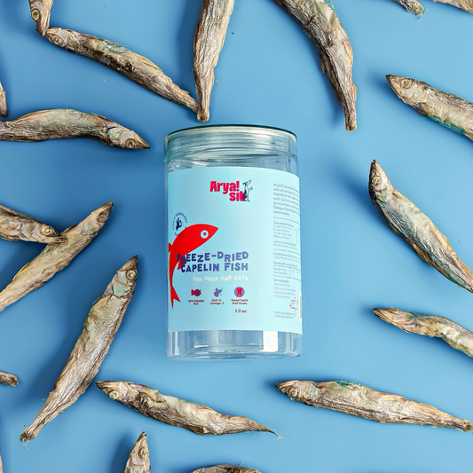 Arya Sit! Freeze-dried Capelin Fish For Dogs and Cats