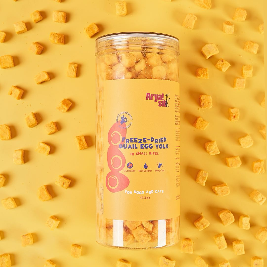 Arya Sit! Freeze-dried Quail Egg Yolk For Dogs and Cats