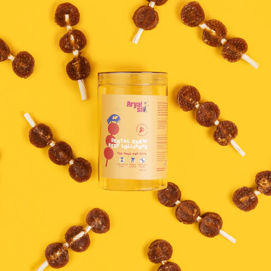 Arya Sit! Dental Chew Beef Lollipops For Dogs and Cats